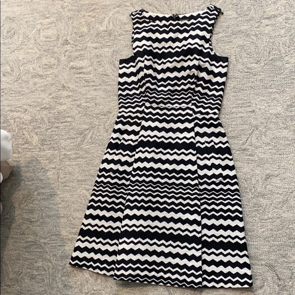 Lord and Taylor Black and white cocktail dress